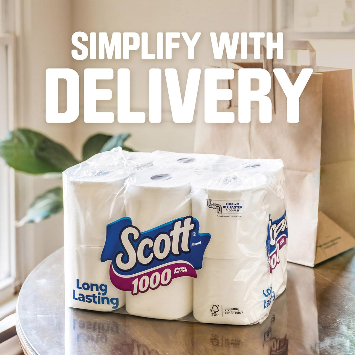 bulk pack sizing ranging from 8 to 36 rolls for flexible stocking