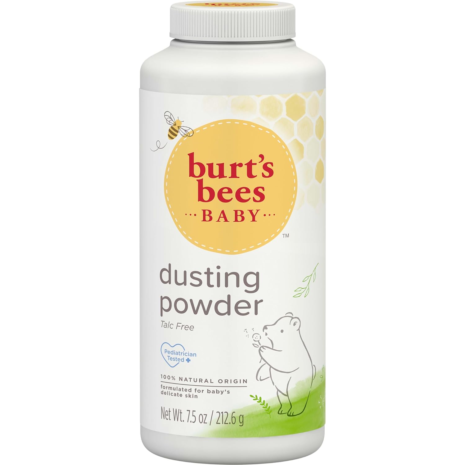 Burt's Bees Baby Dusting Powder, Talc-Free Baby Powder for Nursery & Changing Table, Gentle Diaper Rash Care, 7.5 oz