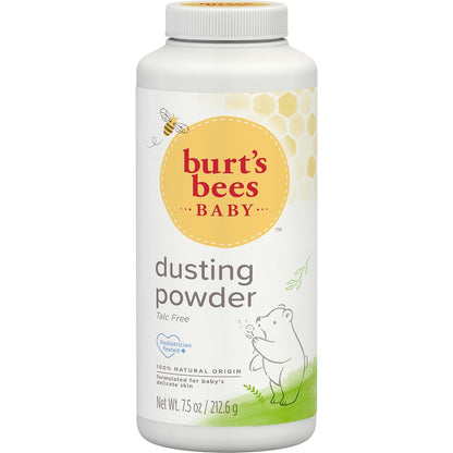 Burt's Bees Baby Dusting Powder, Talc-Free Baby Powder for Nursery & Changing Table, Gentle Diaper Rash Care, 7.5 oz