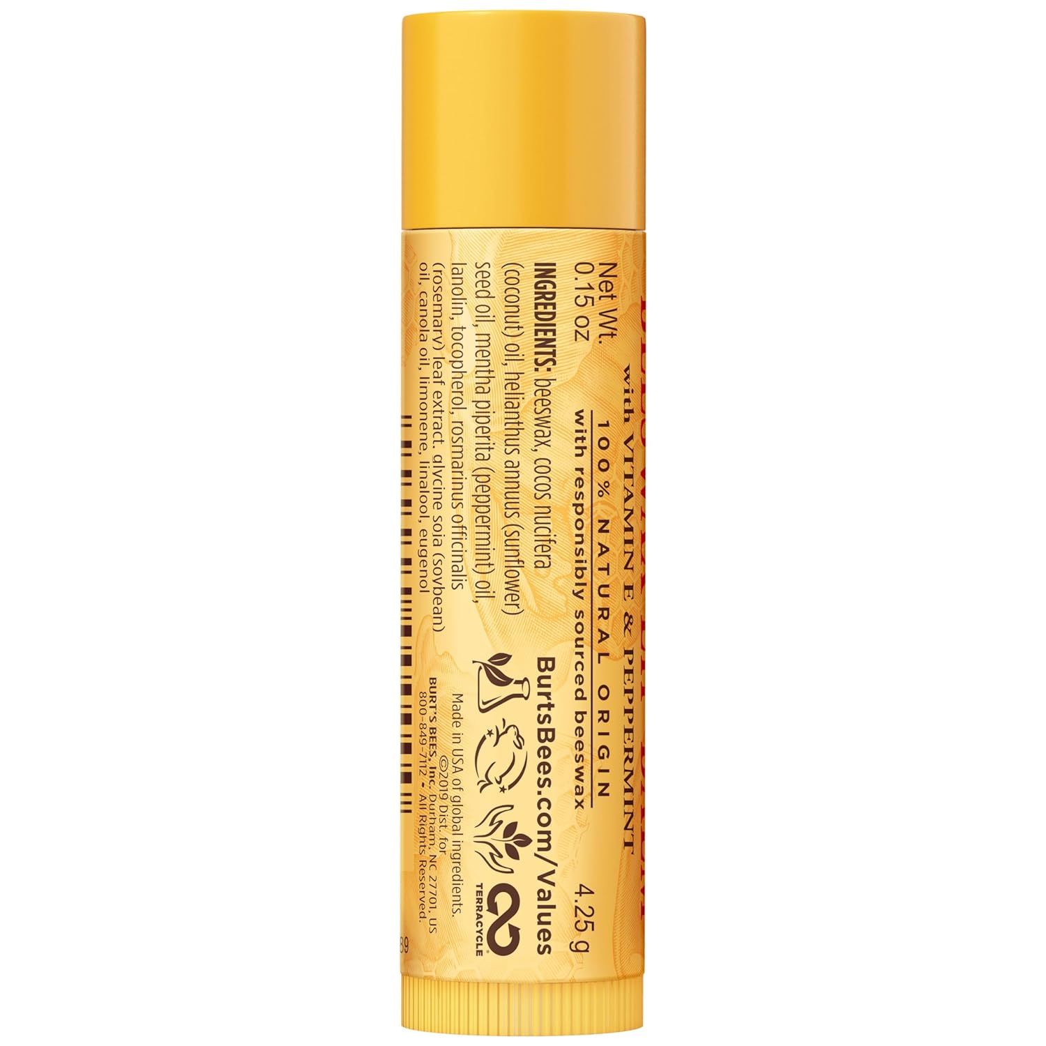 Burt's Bees Beeswax Lip Balm 12-Pack – Simple Clean Lip Care for an Uncluttered Bathroom Vanity