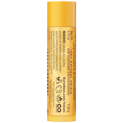 Burt's Bees Beeswax Lip Balm 12-Pack – Simple Clean Lip Care for an Uncluttered Bathroom Vanity