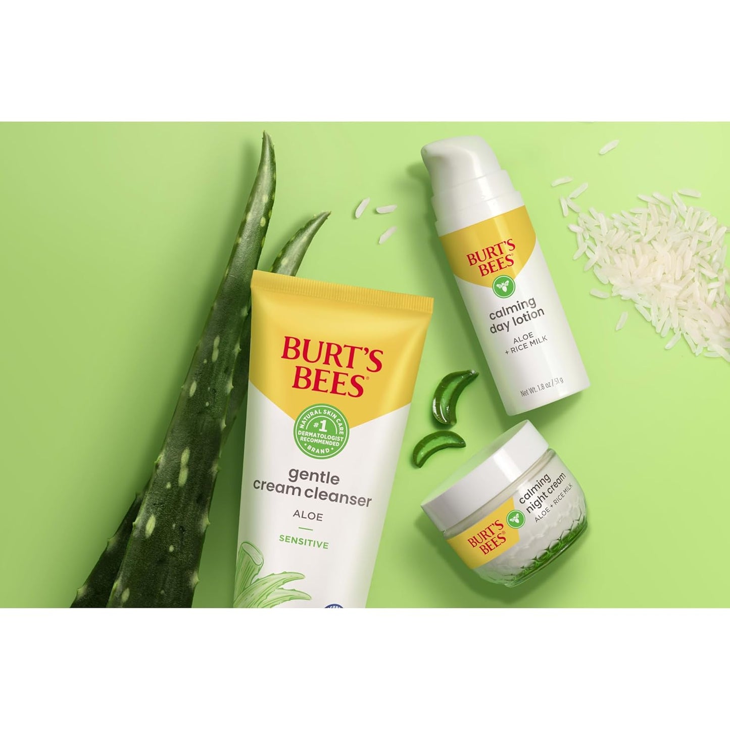 Burt's Bees Fragrance-Free Night Cream – Unfragranced Sensitive Skin Moisturizer for an Uncluttered, Ingredient-Focused Vanity