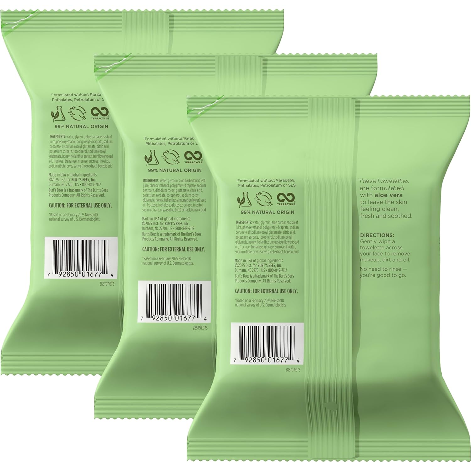Burt's Bees Fragrance-Free Sensitive Skin Wipes – Hypoallergenic Cleansing Safe Around Kids and Pets