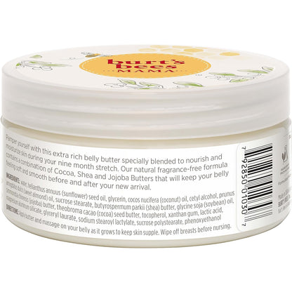 Burt's Bees Mama Belly Butter – Thoughtful Baby Shower Gift for Expectant Moms, Pregnancy Skin Care for Her