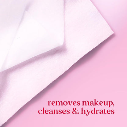 Burt's Bees Micellar Rose Water Towelettes – Thoughtful Birthday Gift for Her, Plant-Based Makeup Remover Set