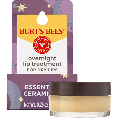 Burt's Bees Overnight Lip Treatment Set – Thoughtful Birthday Gift for Women Who Love Natural Skincare