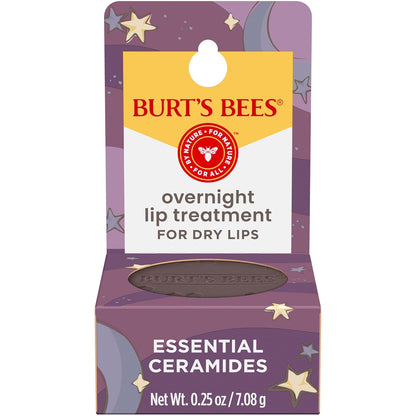 Burt's Bees Overnight Lip Treatment Set – Thoughtful Birthday Gift for Women Who Love Natural Skincare