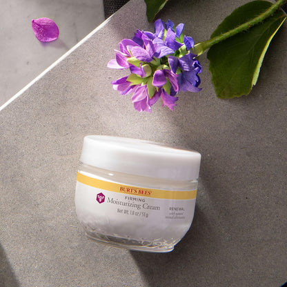 Burt's Bees Renewal Night Cream – Fragrance-Free Sensitive Skin Moisturizer Safe for Layering and Daily Use