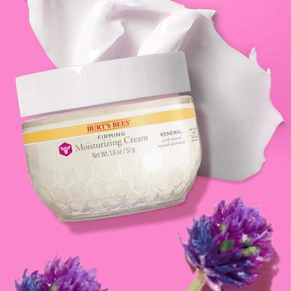 Burt's Bees Renewal Night Cream – Fragrance-Free Sensitive Skin Moisturizer Safe for Layering and Daily Use