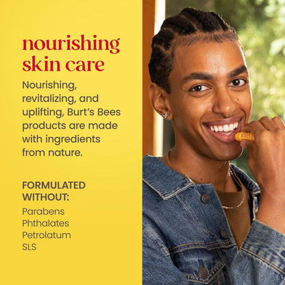 Burt's Bees Starter Skincare Set – 5 Simple Travel Size Essentials for an Uncluttered Vanity