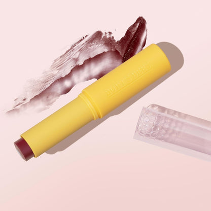 Burt's Bees Tinted Boosted Balm – Evening Self-Care Lip Treatment, 24-Hour Hydration for Mindful Nightly Rituals