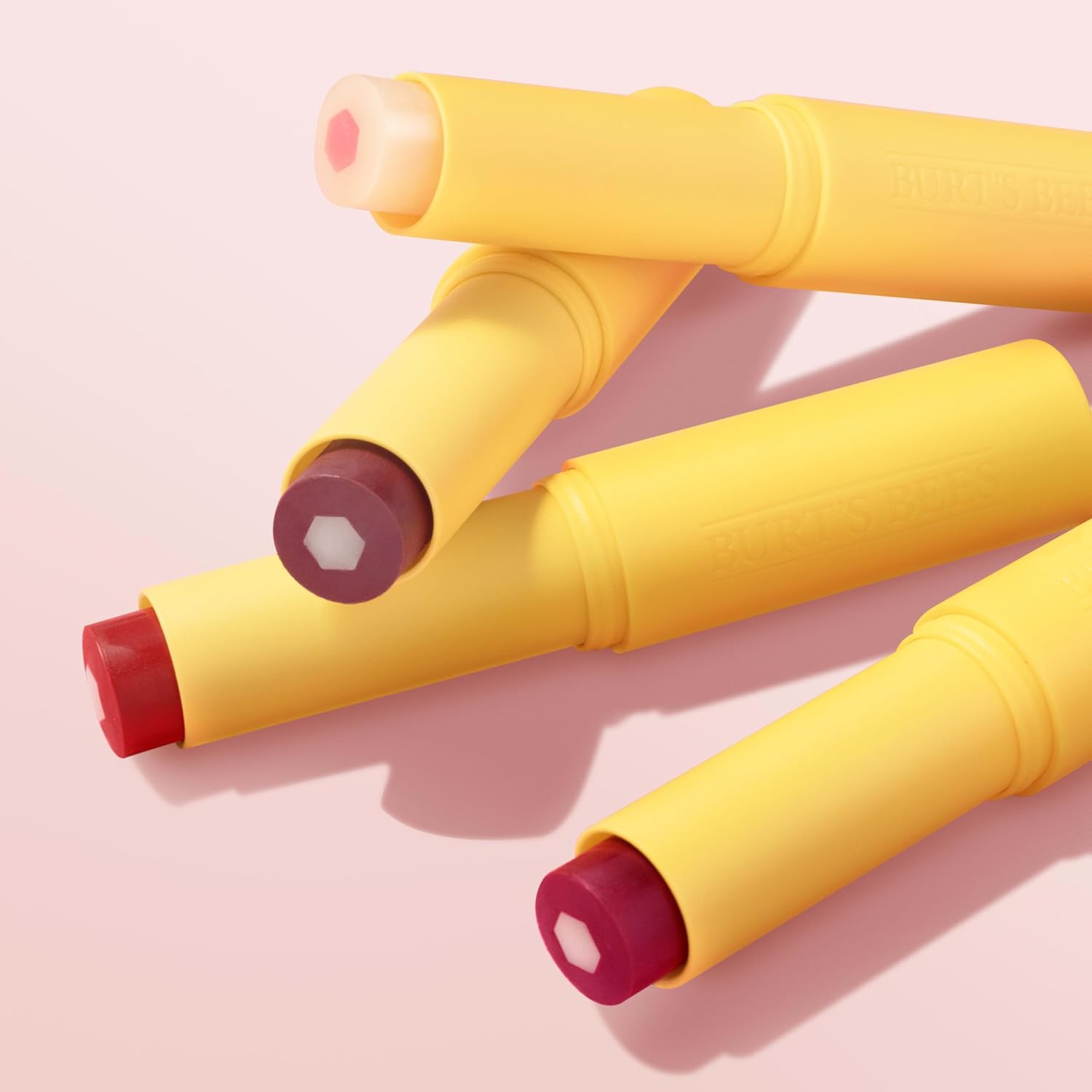 Burt's Bees Tinted Boosted Balm – Evening Self-Care Lip Treatment, 24-Hour Hydration for Mindful Nightly Rituals