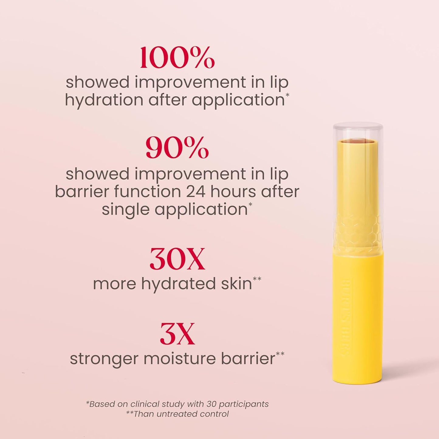 Burt's Bees Tinted Boosted Balm – Evening Self-Care Lip Treatment, 24-Hour Hydration for Mindful Nightly Rituals