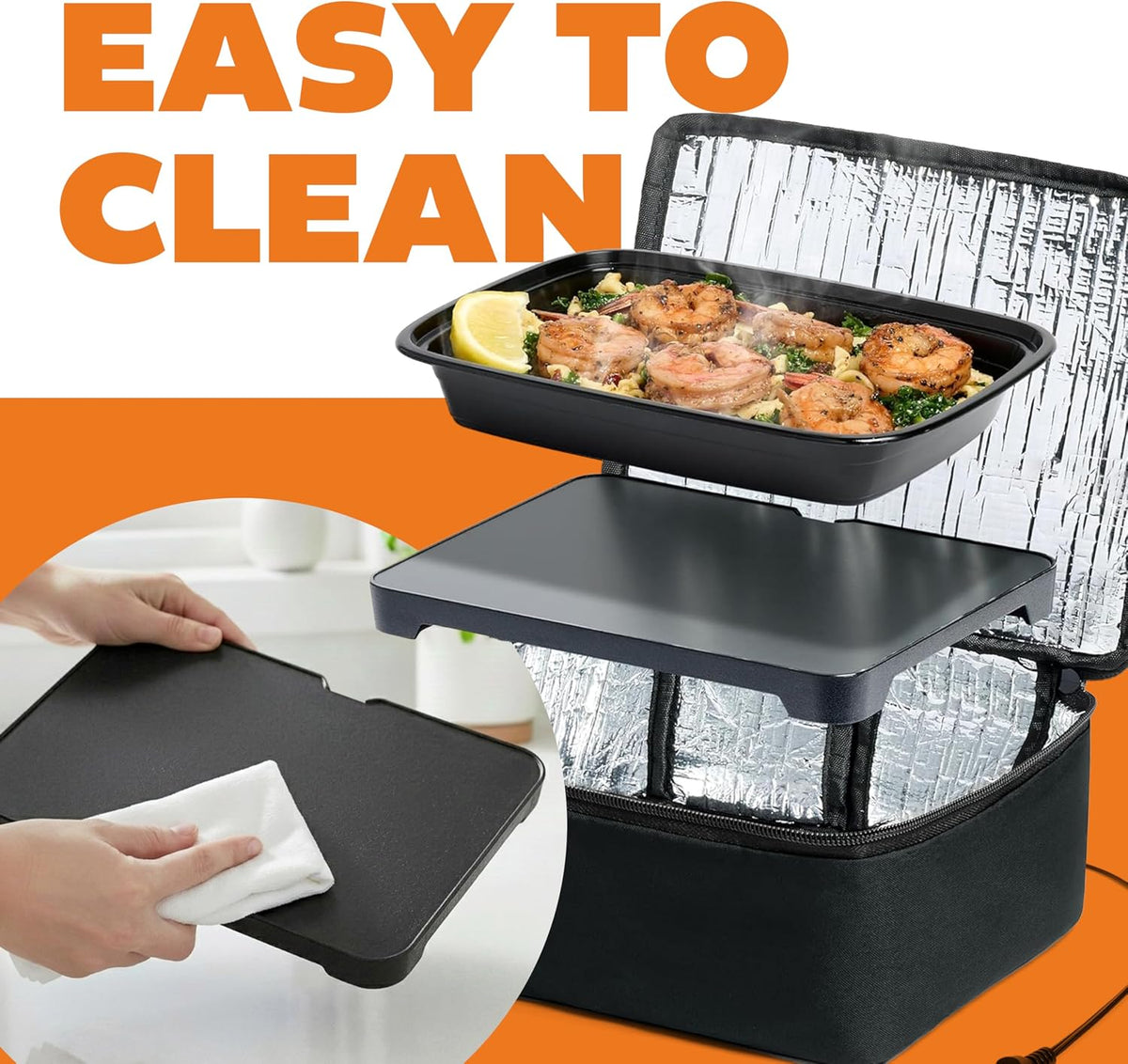 button-free, vent-free, no-stir design with automatic warm-and-hold cycle