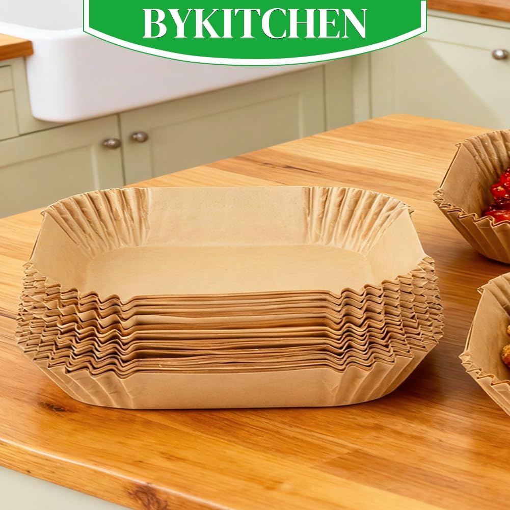 BYKITCHEN Food Grade Silicone Air Fryer Liners – Clean Eating Liners for Bella 4QT & 6QT Dual