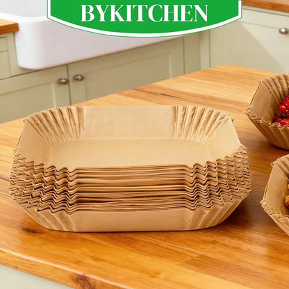 BYKITCHEN Food Grade Silicone Air Fryer Liners – Clean Eating Liners for Bella 4QT & 6QT Dual