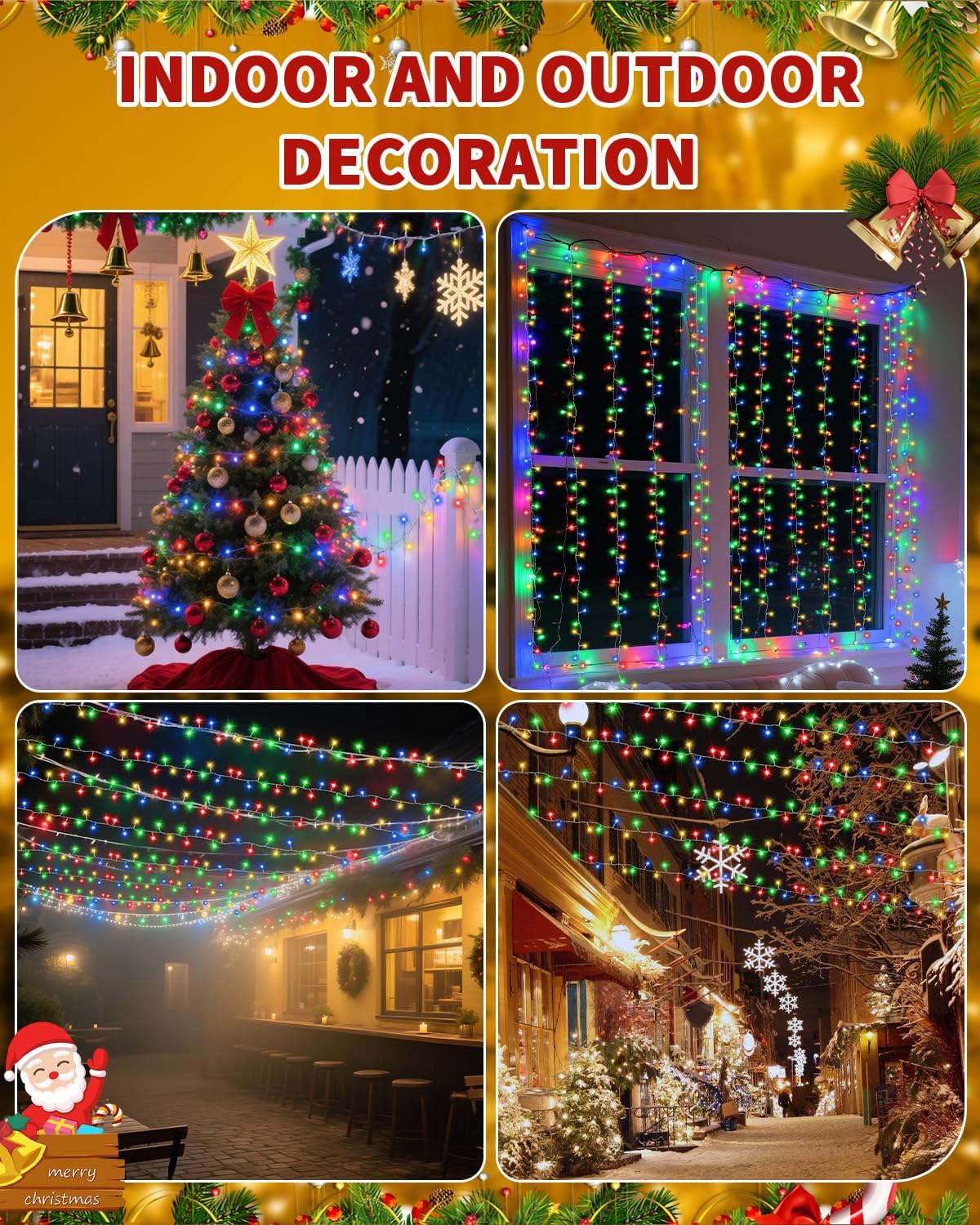 BZBANRN 403ft Multicolor Twinkle Lights with Remote, Cozy Ambient String Lights for Bedroom, Living Room, and Dorm Aesthetic