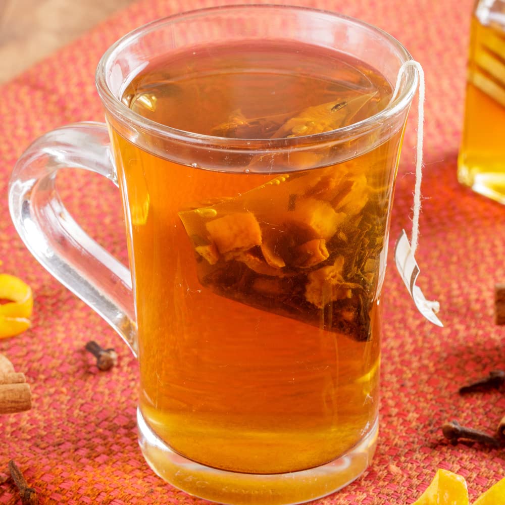 caffeinated china black tea base, medium-bodied for steady morning energy