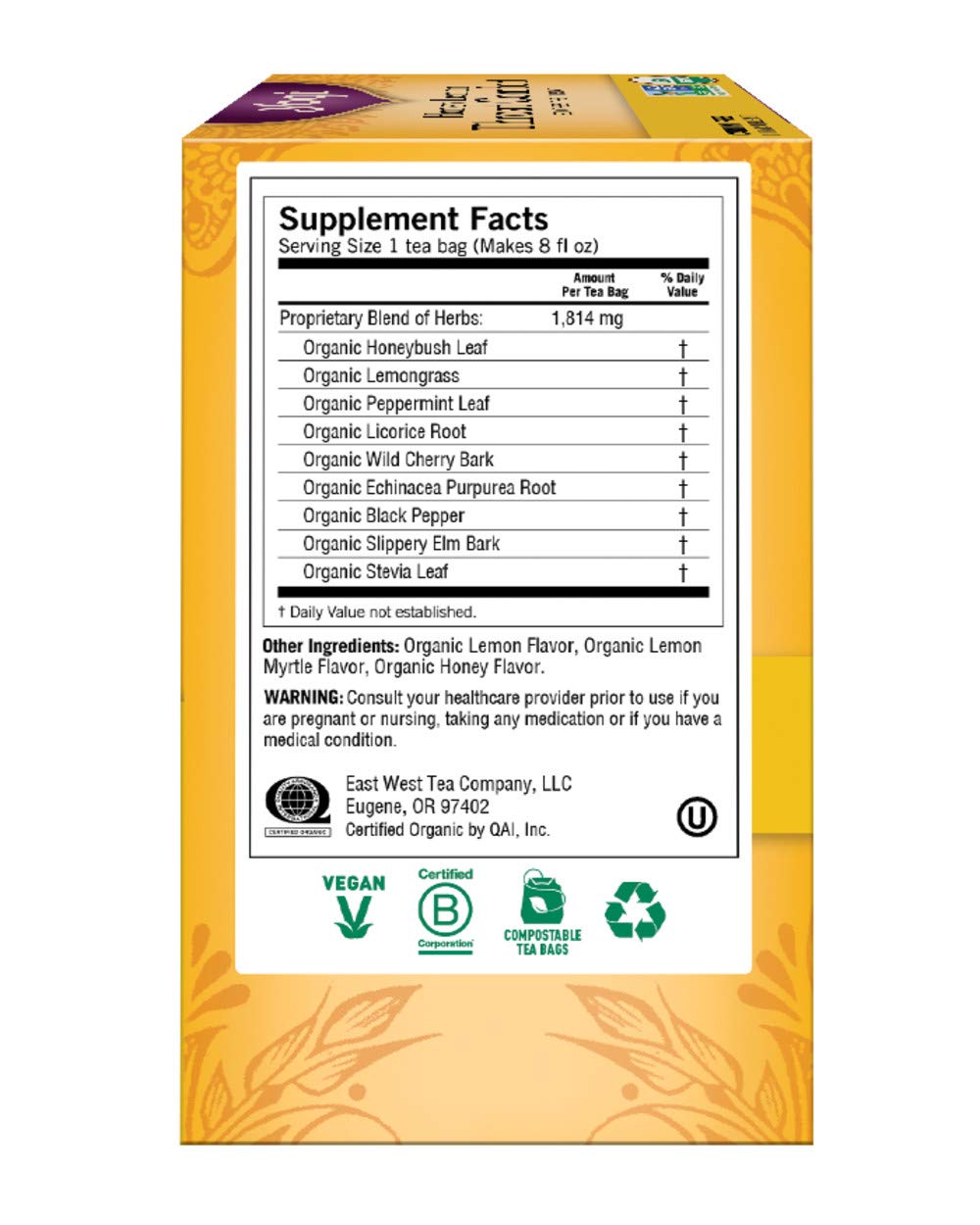 caffeine-free, vegan, kosher, and gluten-free formulation