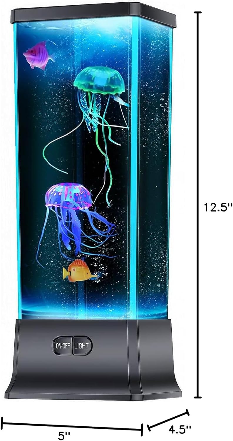 CALOVER Jellyfish Lamp – Mindful Wind-Down Light for Bedroom, Gentle Color Glow for Evening Relaxation