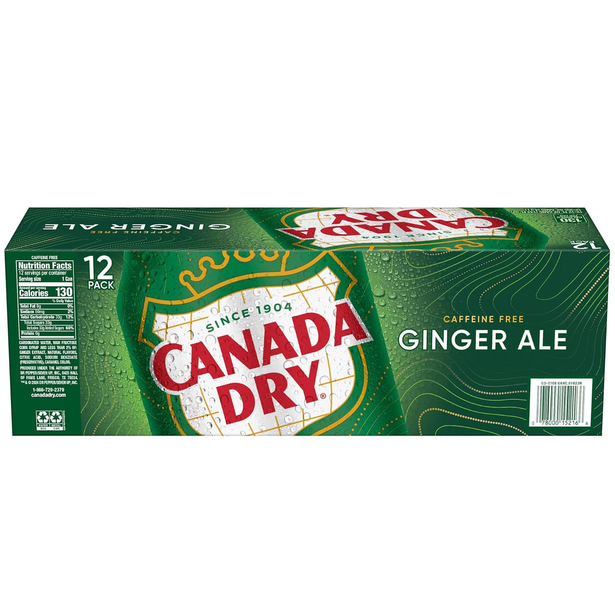 Canada Dry Ginger Ale Soda – Hostess Gift for Holiday Gatherings, 12 fl oz Cans 12 Pack