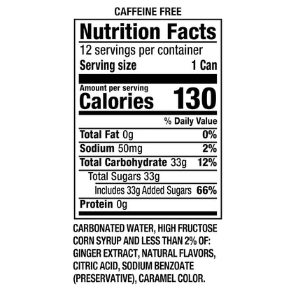 Canada Dry Ginger Ale Soda – Hostess Gift for Holiday Gatherings, 12 fl oz Cans 12 Pack