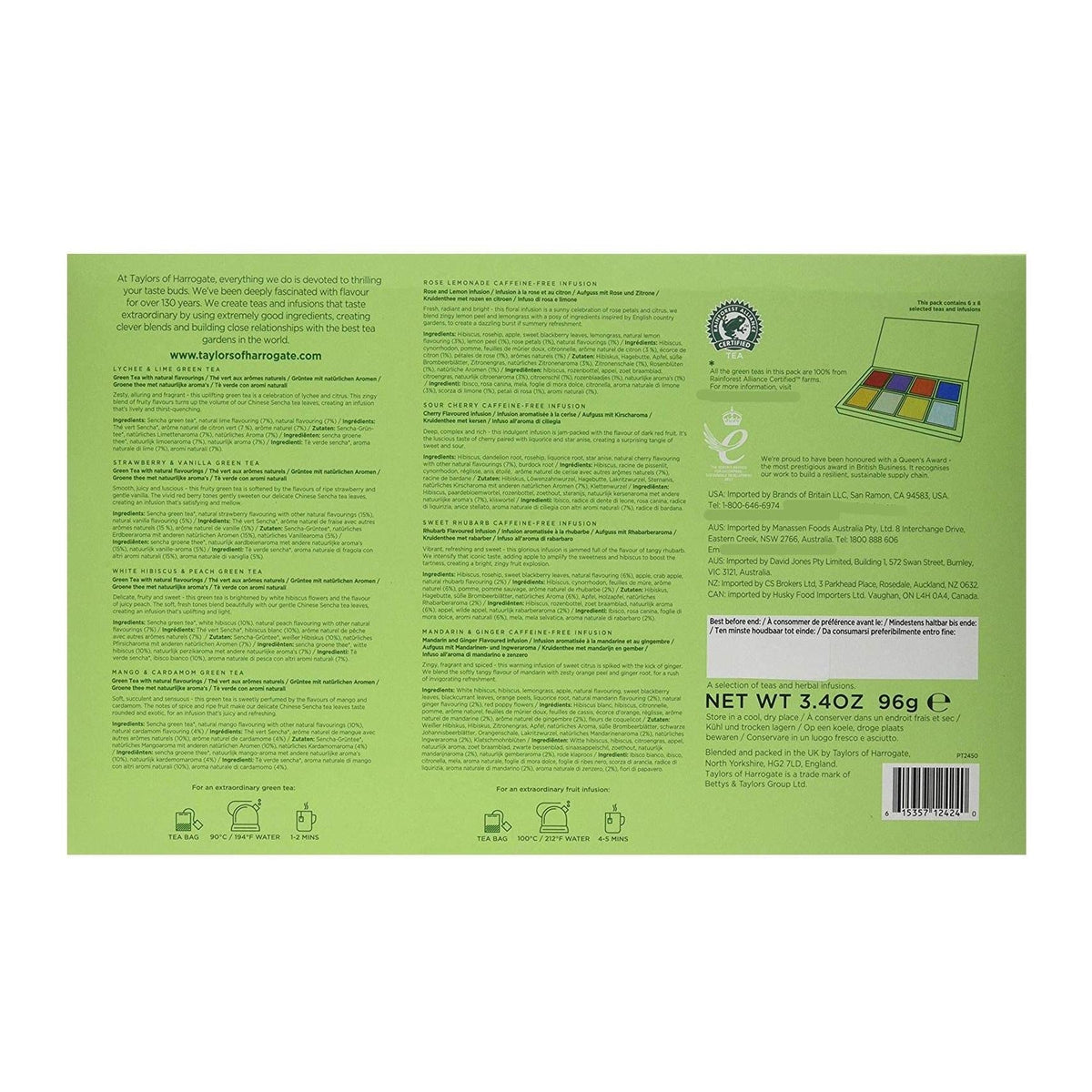 carbon neutral certified, rainforest alliance certified, and ethical tea partnership member credentials