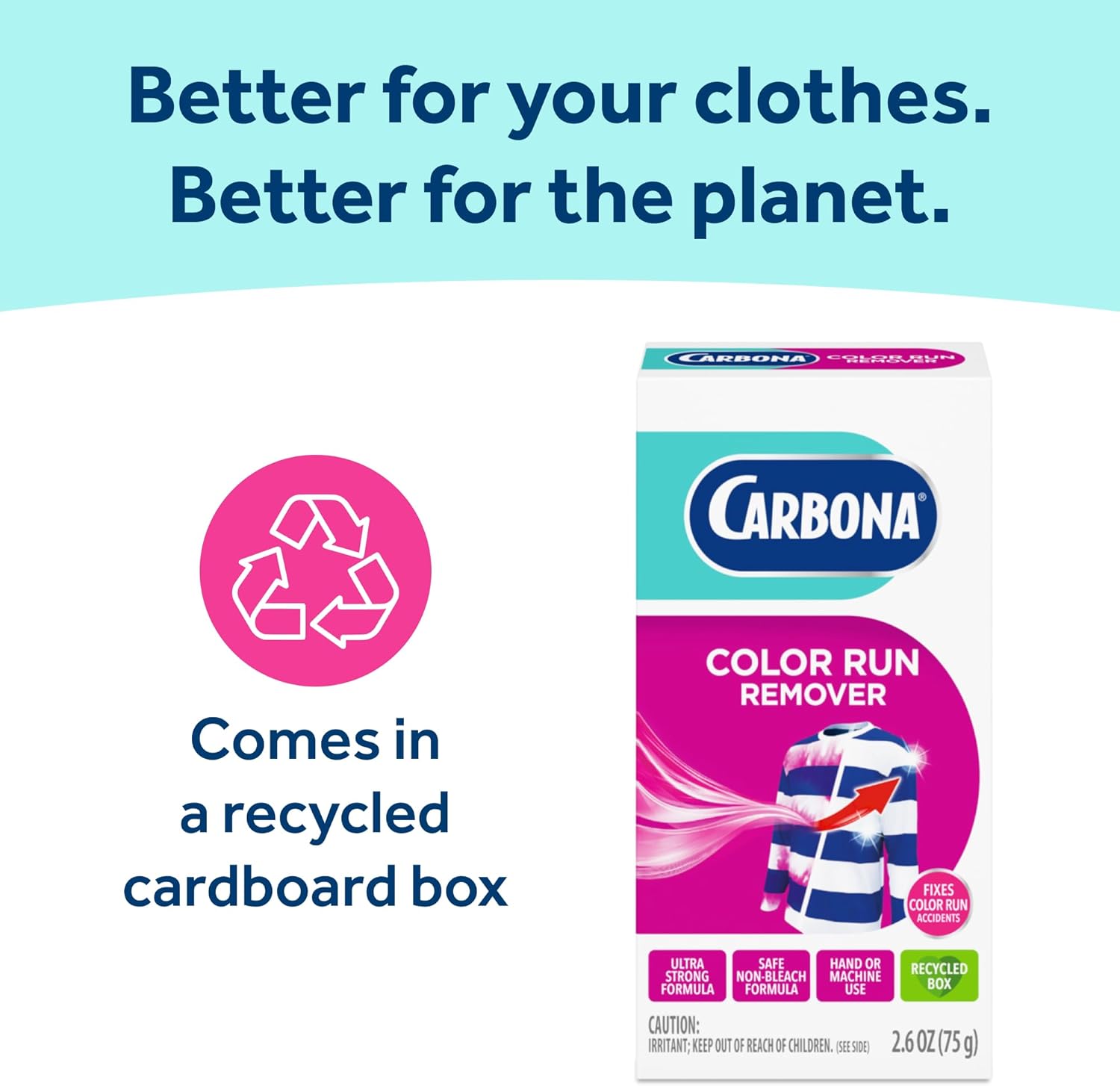 Carbona Color Run Remover for Laundry Room, Quick Dye Transfer Fix for Busy Work-From-Home Days