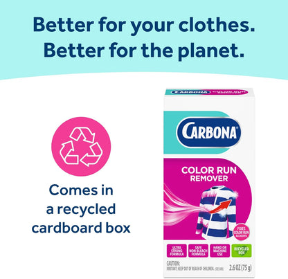 Carbona Color Run Remover for Laundry Room, Quick Dye Transfer Fix for Busy Work-From-Home Days
