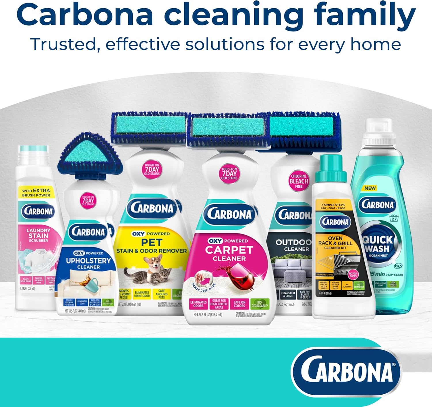 Carbona Laundry Stain Scrubber & Remover – Active Lifestyle Pre-Treat for Sweat-Stained Workout Gear and Athletic Wear