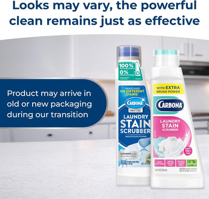 Carbona Laundry Stain Scrubber & Remover – Active Lifestyle Pre-Treat for Sweat-Stained Workout Gear and Athletic Wear