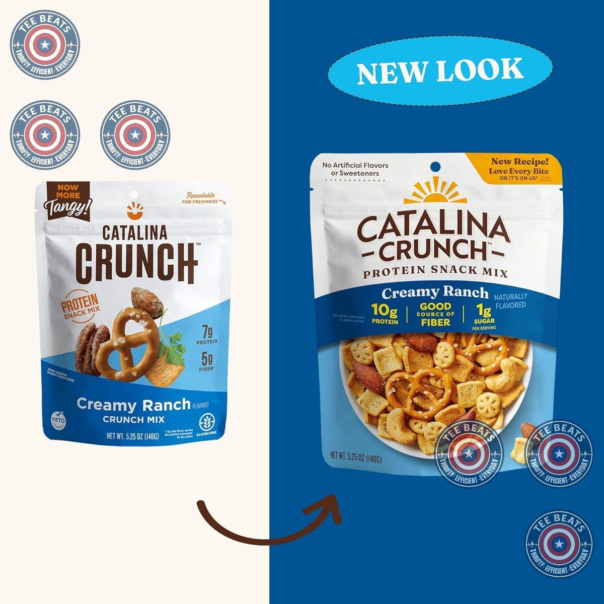 Catalina Crunch Protein Snack Mix - Low-Sugar Savory Snack for Home Office Desk and Wellness Wind-Down Rituals