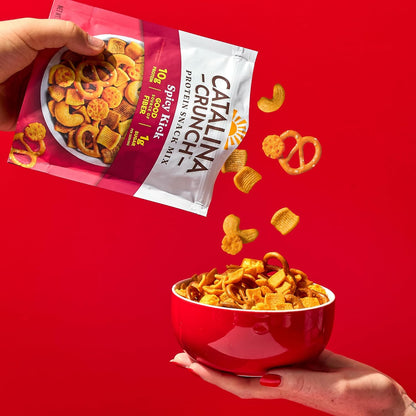 Catalina Crunch Protein Snack Mix Spicy Kick - Durable Road Trip Snack That Survives the Cooler
