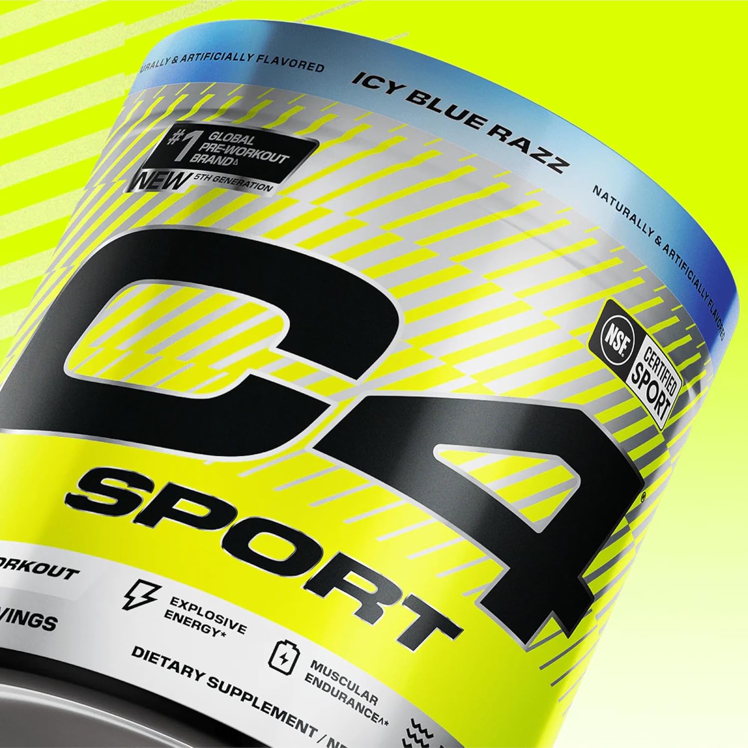 Cellucor C4 Sport Pre Workout Powder - High-Focus Pre-Training Stack with 200mg Caffeine for Productive Gym Sessions