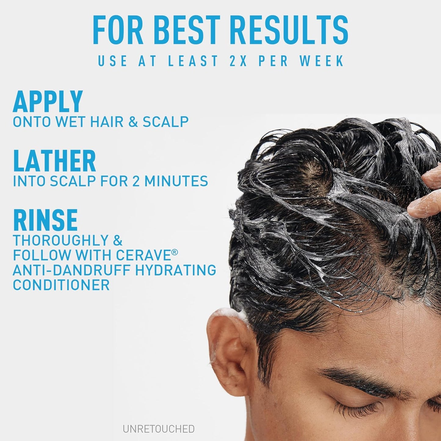 CeraVe Anti-Dandruff Shampoo – Self-Care Hair Ritual for Adults with Chronic Flakes and Itchy Scalp