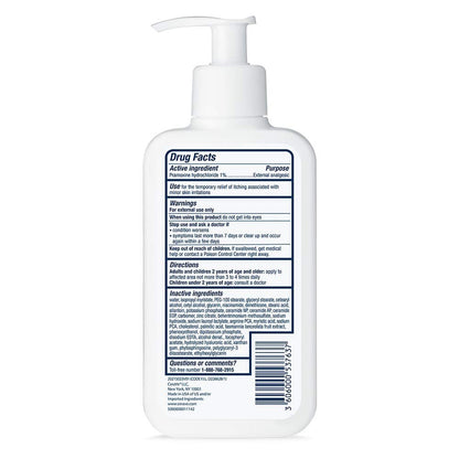CeraVe Anti-Itch Moisturizing Lotion for Camping and Hiking, Pramoxine Bug Bite and Sunburn Relief 8 oz