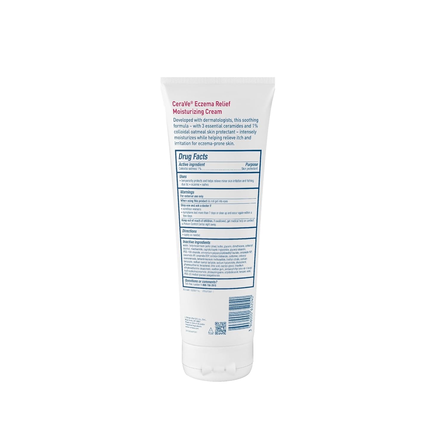 CeraVe Eczema Relief Moisturizing Cream – Nightly Bath Time Ritual for Adults with Eczema-Prone Skin, 48-Hour Hydration