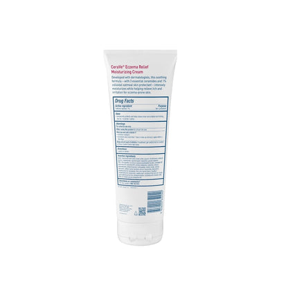 CeraVe Eczema Relief Moisturizing Cream – Nightly Bath Time Ritual for Adults with Eczema-Prone Skin, 48-Hour Hydration