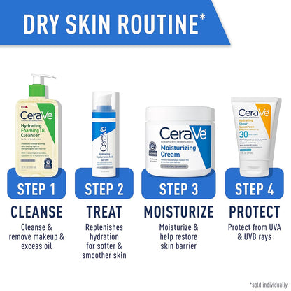CeraVe Hydrating Foaming Oil Cleanser – Essential Uncluttered Skincare for Dry Skin