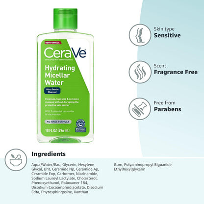 CeraVe Micellar Water – Gentle Family Facial Cleanser Safe for All Ages