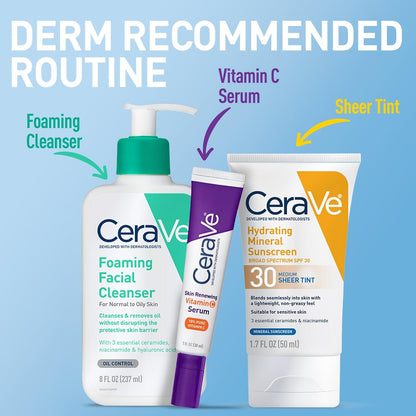 CeraVe Mineral Sunscreen SPF 30 – Safe Daily Sun Protection Without Chemical Filters