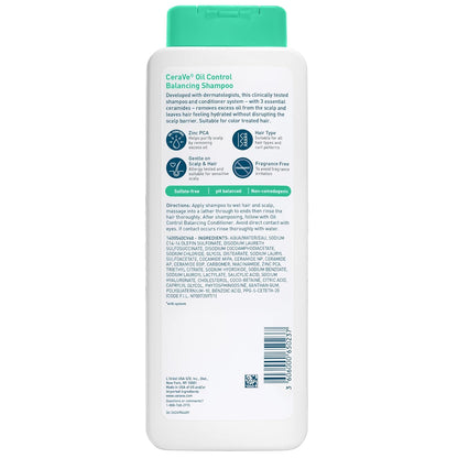 CeraVe Oil Control Balancing Shampoo – Self-Care Shampoo for Humid-Season Scalp Detox and Calm Evenings