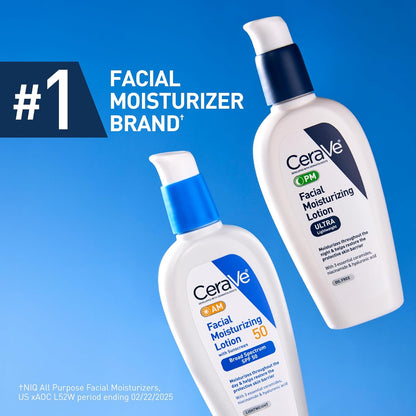 CeraVe PM Facial Moisturizing Lotion – Premium Night Cream with MVE Technology