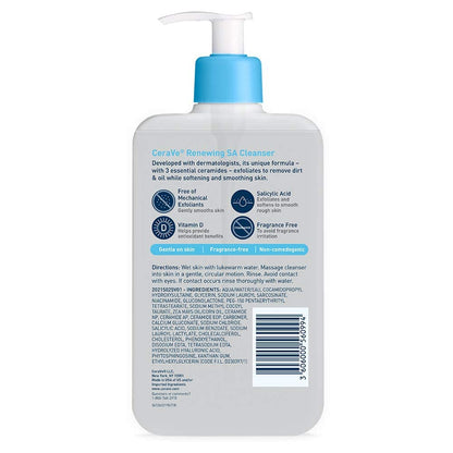 CeraVe Renewing Salicylic Acid Cleanser – Dermatologist-Backed, Safe Daily Exfoliation for All Ages