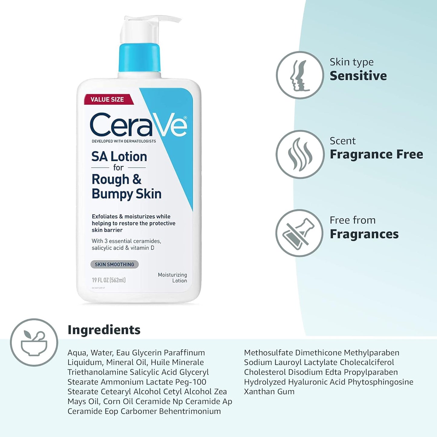 CeraVe SA Lotion – Clinical-Grade Exfoliating Moisturizer for Elevated Skincare