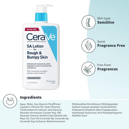 CeraVe SA Lotion – Clinical-Grade Exfoliating Moisturizer for Elevated Skincare