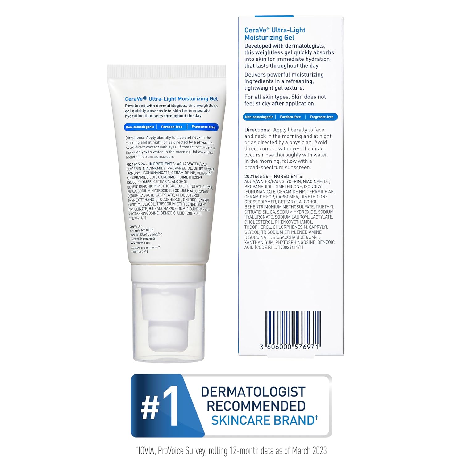 CeraVe Ultra-Light Moisturizing Gel – Office Desk Skincare Ritual, Quick Refresh for Focus