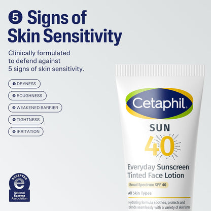 CETAPHIL Everyday Sunscreen SPF 40 – Portable Tinted Protection for Outdoor Commutes & Travel