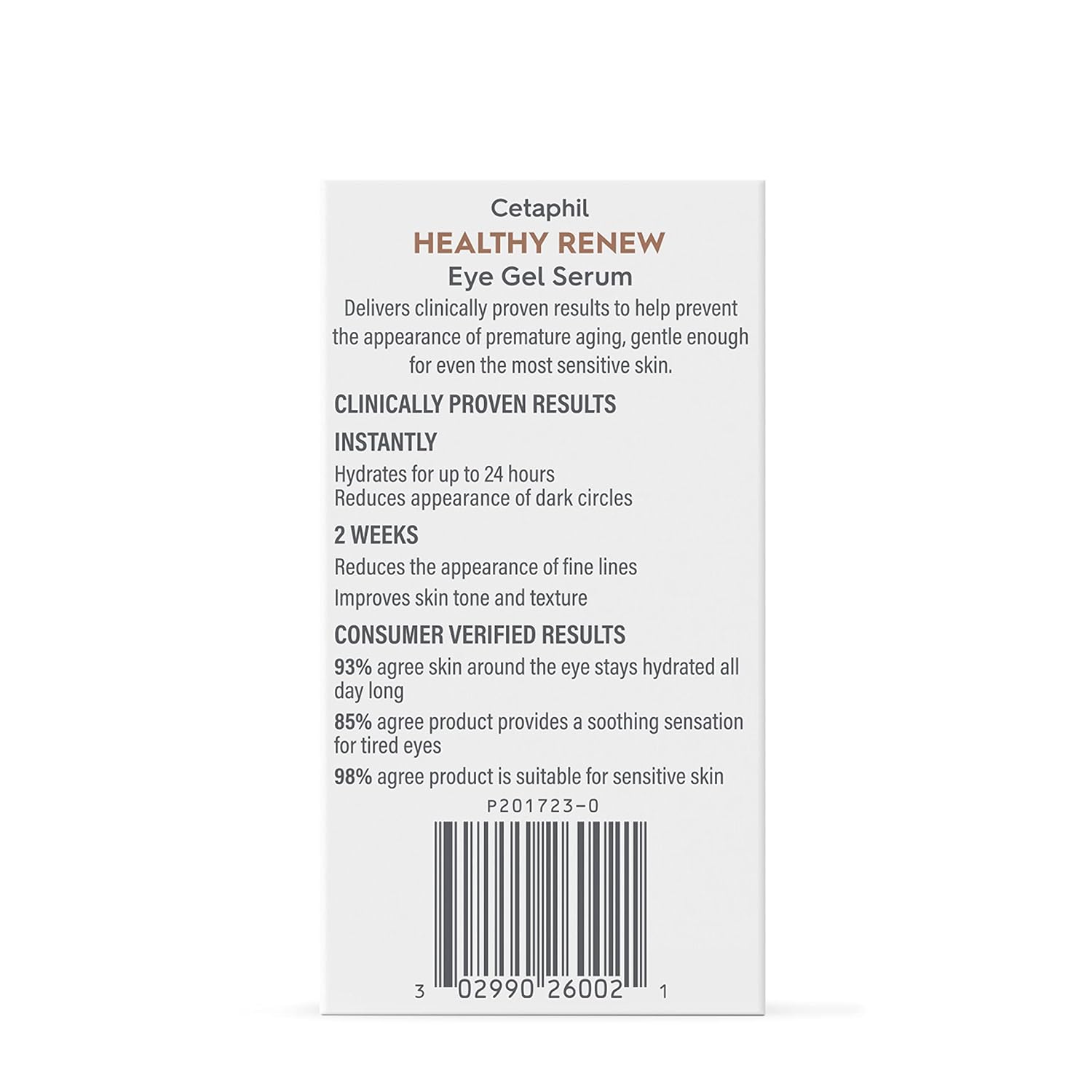 Cetaphil Healthy Renew Eye Gel Serum – Calming Self Care Ritual for Sensitive Skin, Nightly Anti Aging Hydration