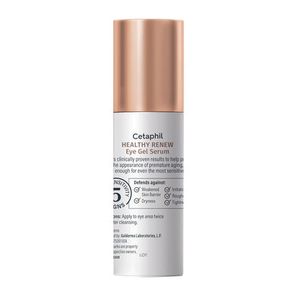 Cetaphil Healthy Renew Eye Gel Serum – Calming Self Care Ritual for Sensitive Skin, Nightly Anti Aging Hydration